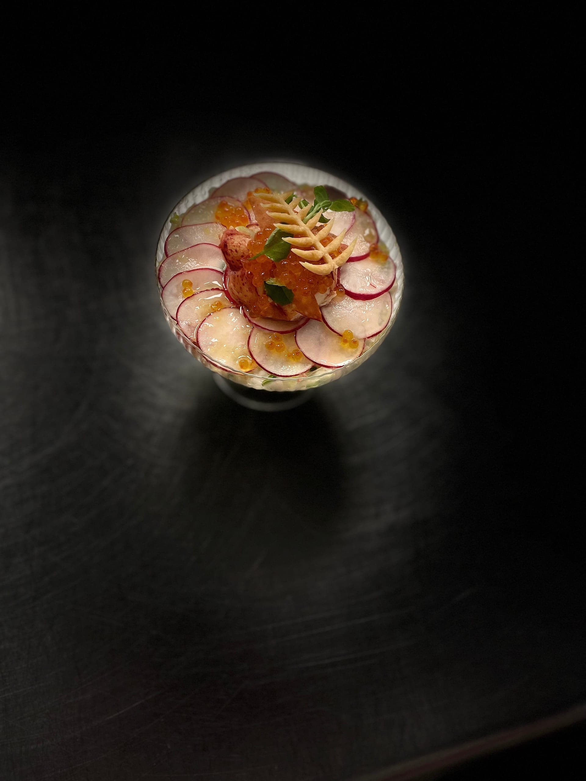 Gourmet dish private dinner French chef Miami